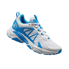 Athletic running shoe footwear design isolated on transparent background