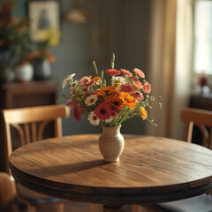 table with flowers