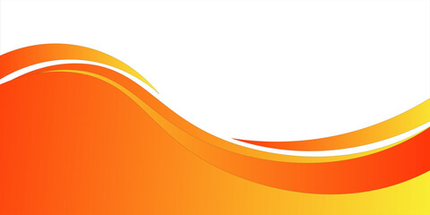 Vector orange line background curve element yelloe white space for text and message design, overlapping layers, vector