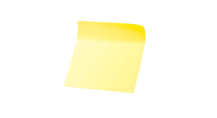 Sticky note reminder. Post it note paper. Yellow sheets for notes isolated with clipping path on background.