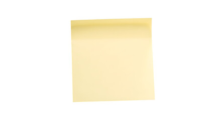 Sticky note reminder. Post it note paper. Yellow sheets for notes isolated with clipping path on...