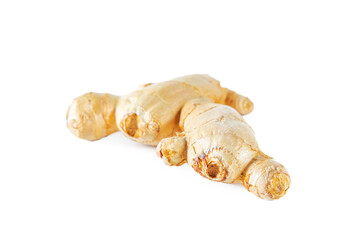 Ginger root isolated on a white background.