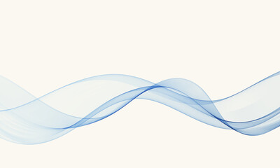Elegant blue flowing wave on a light background, modern clean abstract design perfect for technology, business, or medical presentations.