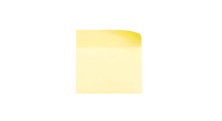 Sticky note reminder. Post it note paper. Yellow sheets for notes isolated with clipping path on background.
