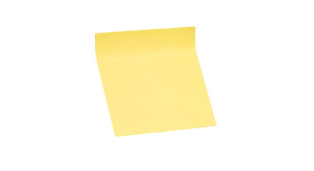 Sticky note reminder. Post it note paper. Yellow sheets for notes isolated with clipping path on...
