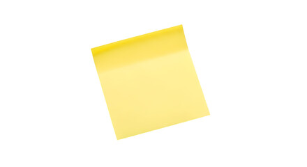 Sticky note reminder. Post it note paper. Yellow sheets for notes isolated with clipping path on...