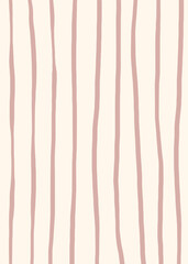 Hand-drawn abstract pattern with soft lines. Minimalist holiday posters, invitation, greeting card. Vector illustration.