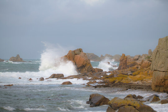 Temp&ecirc;te en Bretagne - France
