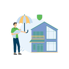 Property Inspection Vector Illustration Which can easily edit or modify