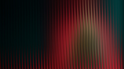 Abstract vertical stripes of red and green light