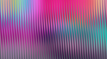Abstract vertical ribbed pattern with vibrant pink and purple hues