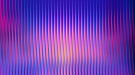 Abstract vertical stripes of purple blue and pink light