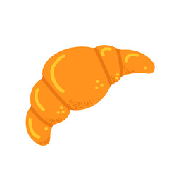 Golden brown butter croissant pastry for bakery branding, menu designs, food packaging, digital ads