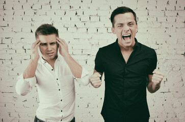 A gay couple argues and sorts things out.