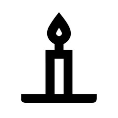 Fototapeta premium A simple black and white drawing of a candle