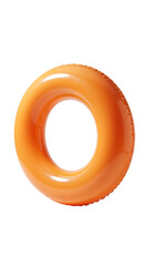 Realistic Orange Inflatable Ring Transparent Background
