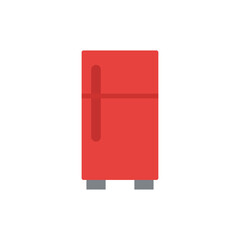 A Simple Red Refrigerator Icon With A Transparent Background Perfect For Kitchen Design Elements