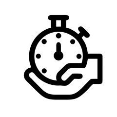 Hand holding a stopwatch, symbolizing time tracking