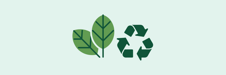 Minimalist eco-friendly shopping icons – Suitable for environmental graphics, recycling programs, or sustainability education