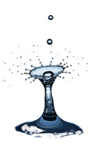 Realistic Water Splash in Glass Isolated Background