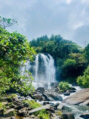 Obraz premium Hidden waterfall in tropical forest