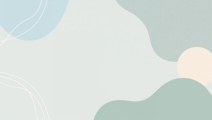 Abstract Pastel Organic Shapes Background