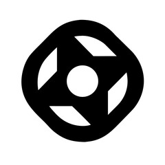 Abstract black and white geometric design