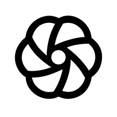 Elegant black and white floral design