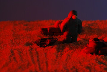 Obraz premium Plasticine character, astronaut