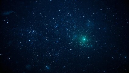 Fototapeta premium Celestial Night Sky: A Deep Blue Universe