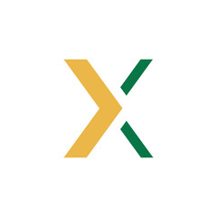 X Letter Bold Minimalist Logo Design
