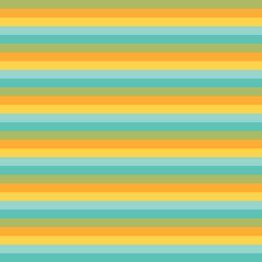 Smooth pattern with horizontal lines in various colors The color scheme consists of the shades of green (teal), orange, and yellow This pattern is suitable for backgrounds, textile