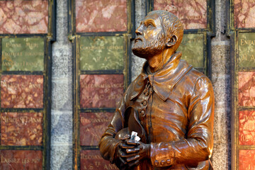 Basilica of Saint Anne of Auray.Yves Nicolazic discovered the statue of Saint Anne on March 7, 1625. France.
