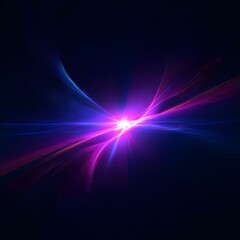 Abstract Swirling Neon Light Explosion background blue