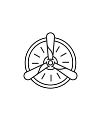 jet engine icon, vector best line icon.