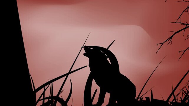 The wolf's howl revived the spirit in the scarecrow's body.

