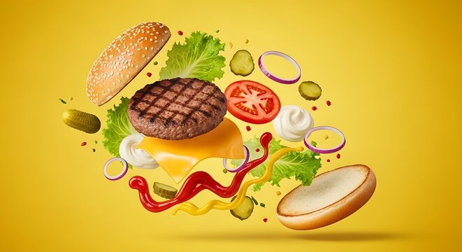 vector illustration foods of an abstract background
