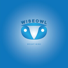 vector illustration of a blue background Bright Mind