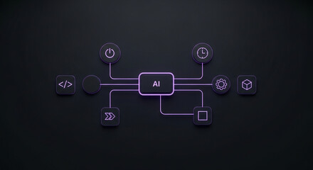 AI Technology Network - Futuristic Digital Connection and Innovation.