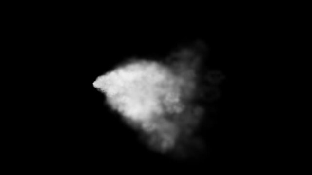 smoke explosion effect animation with alpha channel