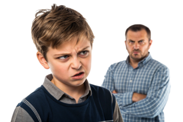 A sullen boy in his rebellious phase. He shows his anger. Resistance. Fighting.