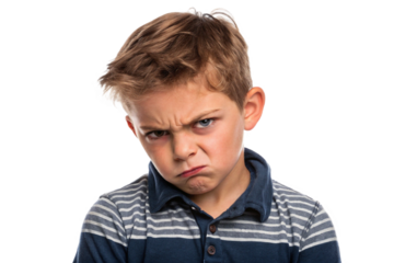 A sullen boy in his rebellious phase. He shows his anger. Resistance. Fighting.