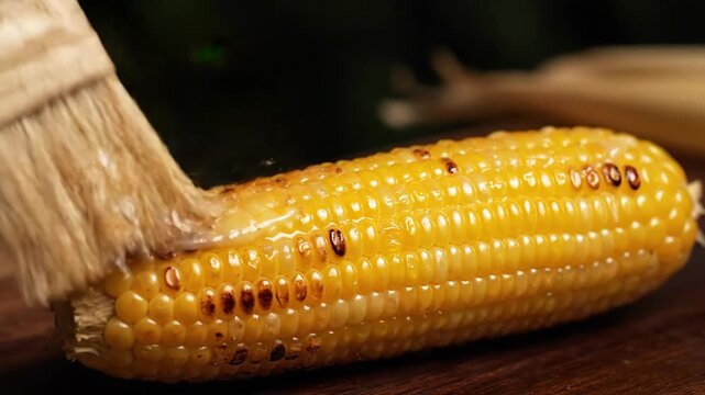 Elotes Street Vendor Butter Brush Macro