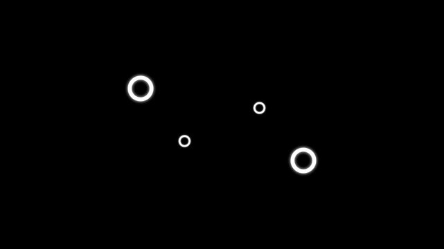 Explosive Motion ellipse Animation with Circle shape Bursts, Glowing Line Shape Blast, Circle Bursting Fireworks Animation, Pop-Up Geometric Sparkle Brust on Black Screen background. 4K video