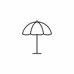 Obraz premium black umbrella isolated on white background