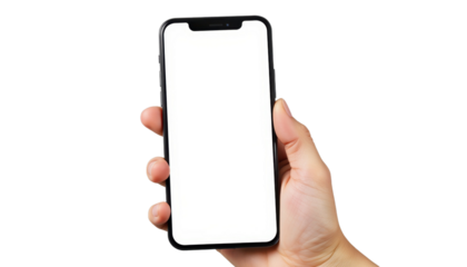 Hand Holding a Smartphone Modern Technology Digital Communication Indoor Setting Close-Up Perspective