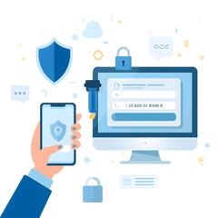 illustration two factor verification