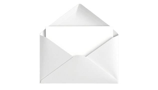 Opening a White Envelope with Blank Paper Inside Home Office Still Life Minimalist Close-Up Concept of Communication