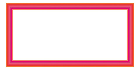 Pink and Orange Decorative Rectangle Border Frame Design