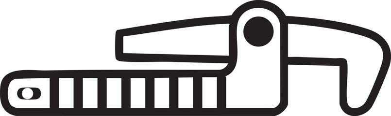 3d graphic of a creative idea symbol on white background wrench, wrench vector illustration